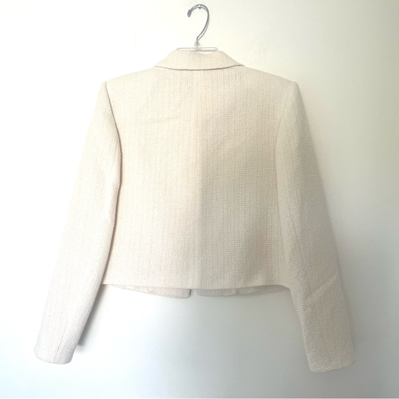 New ZARA Textured Short Blazer - Picture 6 of 7